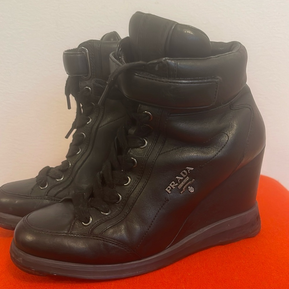 Prada wedge sneakers
